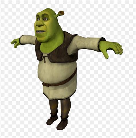 T Pose Shrek Blank Template Imgflip