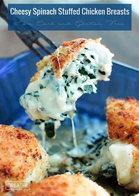 This recipe is so easy you'll. Keto Cheesy Spinach Stuffed Chicken Breast | I Breathe I'm ...