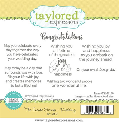 Taylored Expressions The Inside Scoop Wedding 683318478305