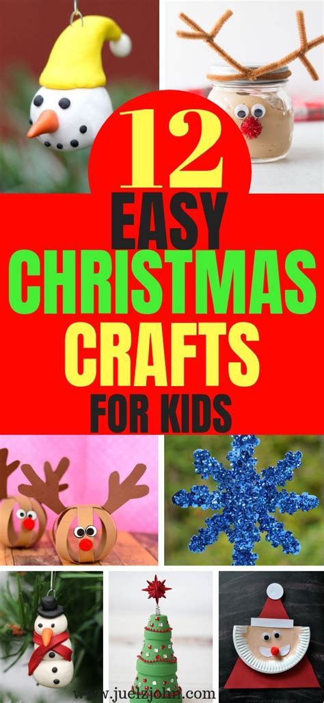 Super Easy Christmas Crafts For Kids To Make With Images