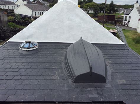 Fibreglass Spanish Slate Tile Boat Roof In The Southern Scottish