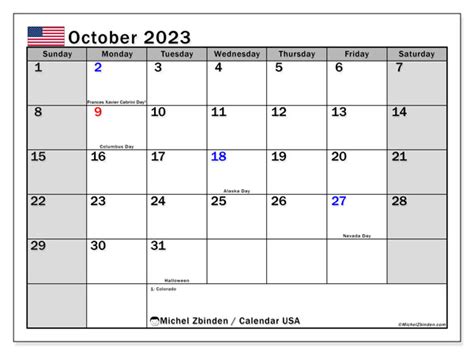 Oct 2023 Calendar With Holidays Get Calendar 2023 Update