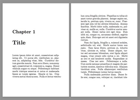 chapter number and chapter title page before every chapter ...