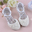 2016 Summer Wedding Flower Girls Shoes High Heeled Princess Pearl ...