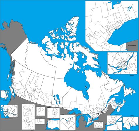 Canada Ridings Federal Electoral Districts Maps On The Web