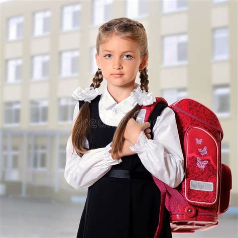 Schoolgirl Stock Image Image Of Female Cute White 77802137