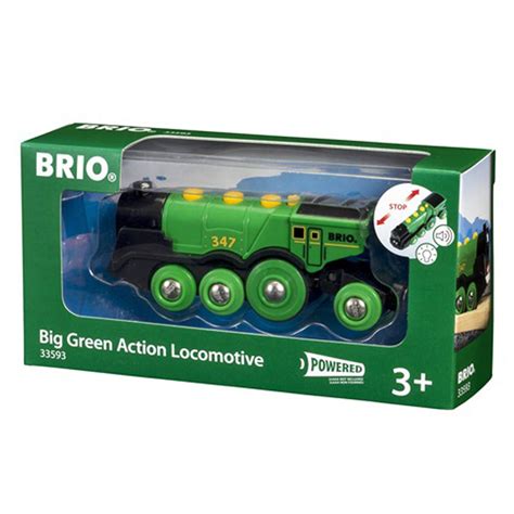 Big Green Action Locomotive Train Brio® Wooden Railway 3