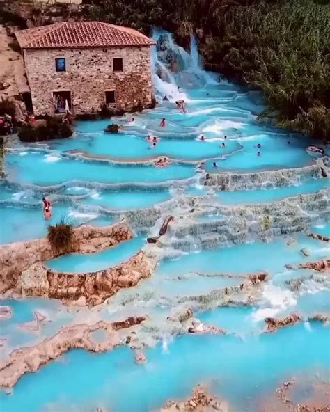 Hot Springs In Italy Terme Di Saturnia In Tuscany ☀️💦 Video Travel