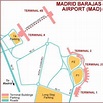 Madrid terminal map - Madrid terminal de l'aéroport de carte (Espagne)