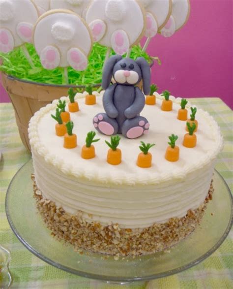 Easter Carrot Cake With Bunny Topper