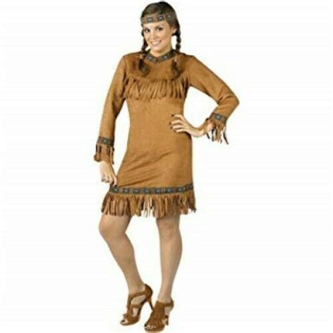 Wild West Womens Plus Size Native American Costume Size 16w20w Nwt