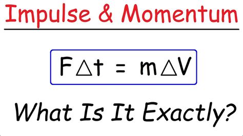 Introduction To Impulse Momentum Physics YouTube