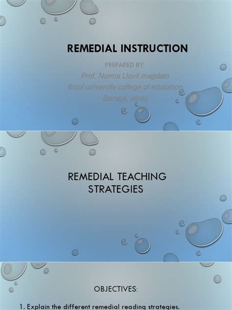 Remedial Teaching Strategies Pdf Teaching Method Teachers