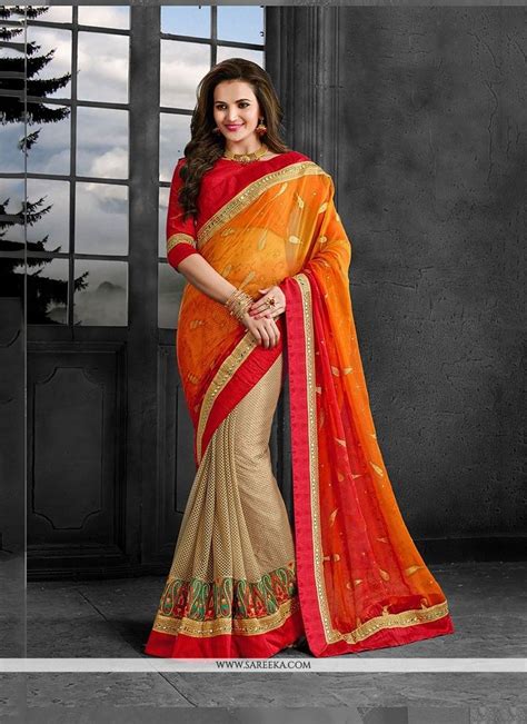 Brasso Multi Colour Trendy Saree Saree Designs Indian Fashion Saree Trendy Sarees
