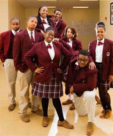 Students From The Charles A Tindley Accelerated School Wear Tan Slacks