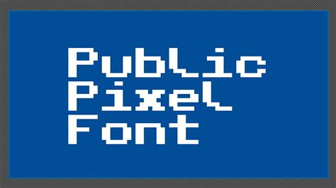Public Pixel Meticulously Crafted 8x8 Pixelated Typeface For Retro