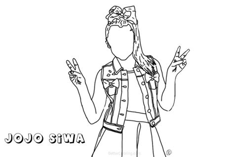 Jojo siwa is an american celebrity, dancer, singer, actress, tiktok girl. Cute Jojo Siwa Coloring Pages | 101 Coloring
