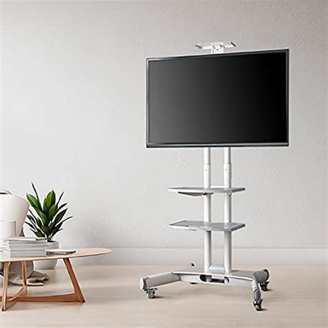 Onkron Mobile Tv Stand With Wheels Rolling Tv Stand For 40 70 Inch Led