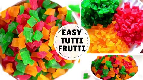 Tutti Frutti Recipe टूटी फ्रूटी रेसपी How To Make Tutti Frutti