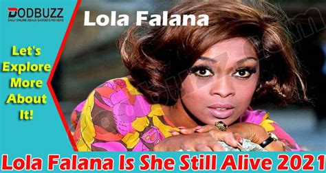 Lola Falana Is She Still Alive May Read Its Details