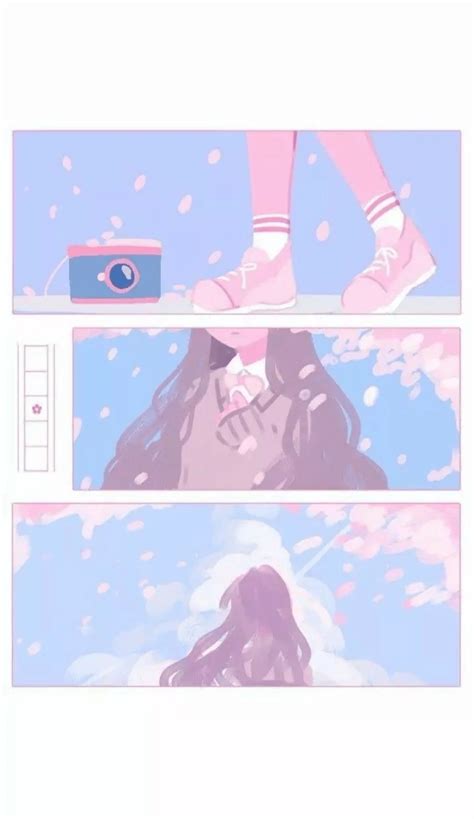 Soft Pink Anime Aesthetic Wallpaper