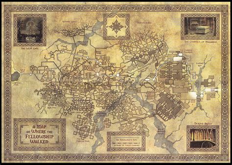 The Moria Map Tolkien Map Middle Earth Map The Lord Of The Etsy