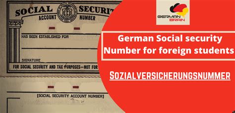 Create an account to request a replacement of your lost or stolen social security card. German Social Security Number for foreign students in Germany - GERMAN BRAIN