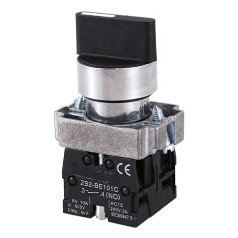 Selector Switch Spdt 2 No 3 Position Zb2 Be101c 22mm Makers Electronics