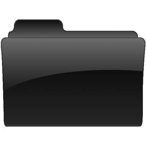 Black Windows Folders Black File Folder Icon Transparent Background