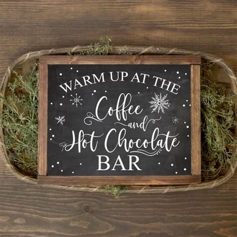 Hot Chocolate Bar Sign Printable Winter Onederland First Etsy