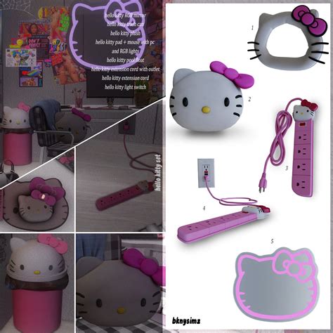 Youtubercc Finds Bknysimz Ts4 Bknysimz Hello Kitty Set 100