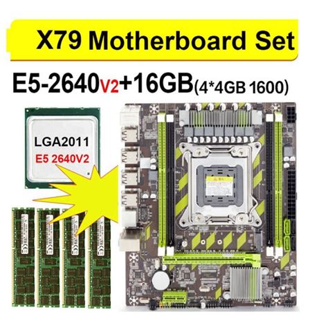 X79 Motherboard With Xeon E5 2640 V2 Cpu 4x4g Ddr3 1600 Reg Ecc Ram