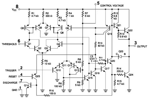 Internal Circuit Diagram Of 555 Timer