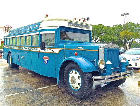 1931 Mack Greyhound Bus At Gateway Center Atx Car Pictures Real