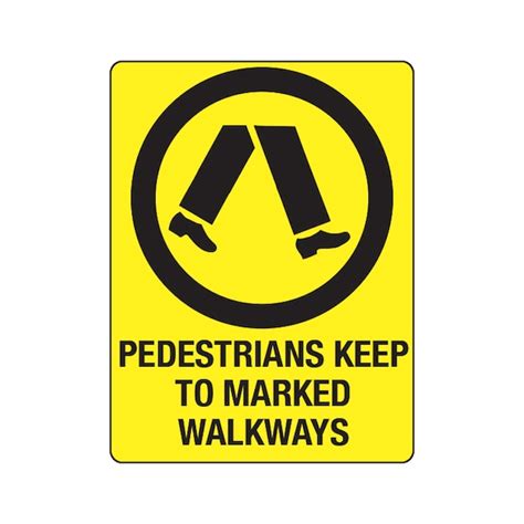 Buy Pedestrians Keep To Marked Walkways Text Online