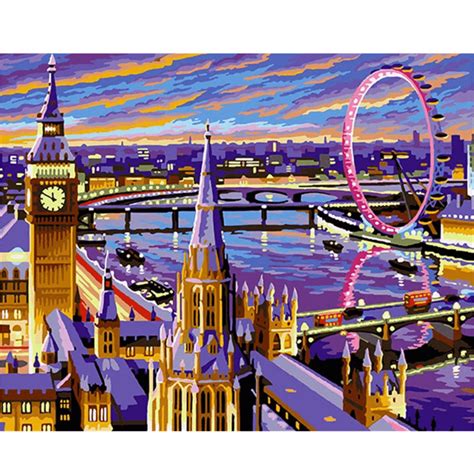 London Large Painting By Numbers Uk
