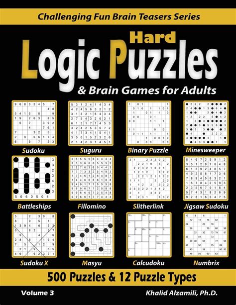 Buy Hard Logic Puzzles Brain Games For Adults Puzzles Puzzle Types Sudoku