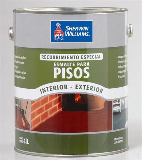 Pintura Esmalte Para Pisos 4lts Sherwin Williams Colores | PINTURERIAS