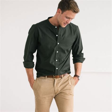 10 Style Tips For Mens Casual Band Collar Shirts Batch