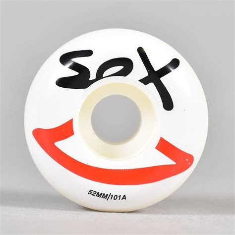 Sex Skateboards Sex 101a White Skateboard Wheels 52mm Skateboards