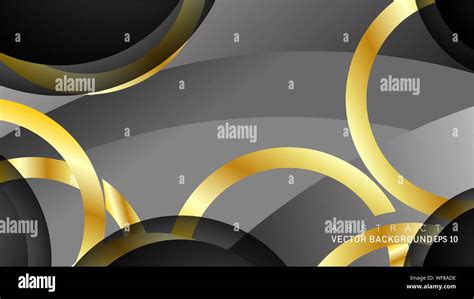 Vector Background Design That Overlaps With Gold Ring Color Gradients