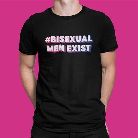 bisexual men exist t shirt bisexual pride shirt for men etsy