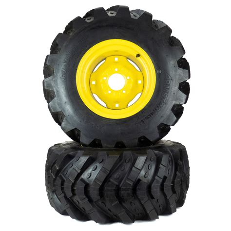 4 Aggressive Tread Wheel Assemblies Fits John Deere 26x1200 12 18x8