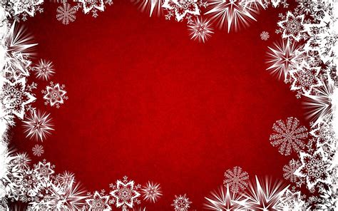 White Snowflakes Illustration Abstract Snowflakes Red Digital Art