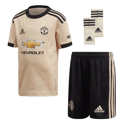 Free shipping sale price best offers. ADIDAS Performance Infants Manchester United 2019/2020 Mini Away Kit (18M-6Y) (Gold / Black ...