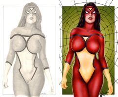 Comishart S Spider Woman Colors By Tracywong On Deviantart