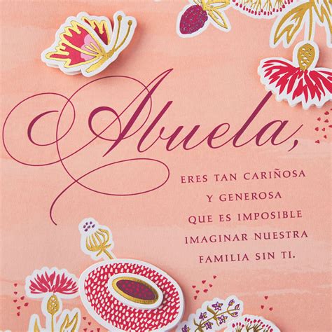 So Loving And Generous Spanish Language Mothers Day Card For