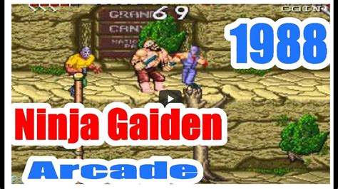 1988 Ninja Gaiden Arcade Old School Game Playthrough Retro