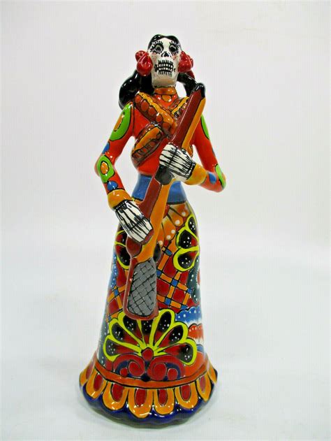 11 Talavera Catrina Colorful Mexican Pottery Day Of The Etsy