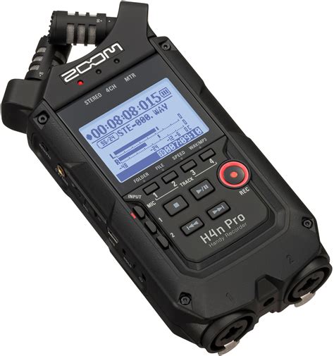 Zoom H4n Pro 4 Track Handheld Digital Audio Recorder All Black